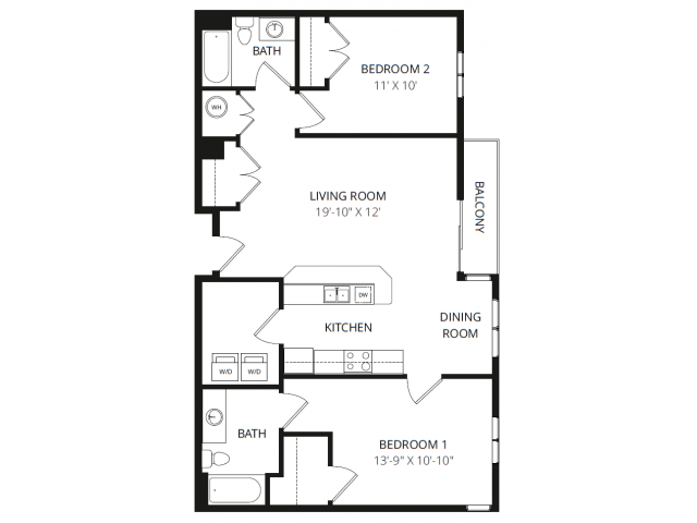 2X2A floor plan